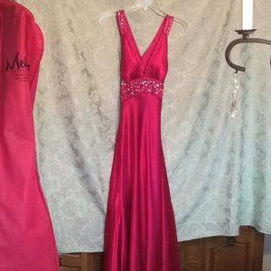 Hot pink prom dress NWT